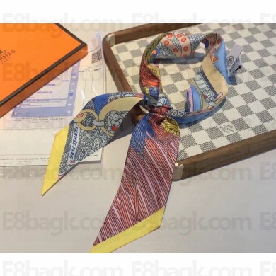 Hermes Twilly Silk Scarf 5x86cm 240221 10 2024