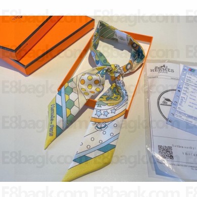 Hermes Twilly Silk Scarf 5x86cm 240221 14 2024