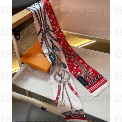 Louis Vuitton Mix and Straps Bandeau M78498 Red 8x120cm 2024