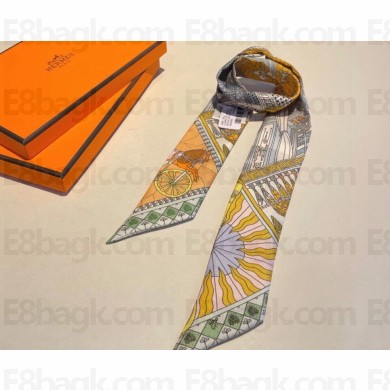 Hermes Twilly Silk Scarf 5x86cm 240221 34 2024