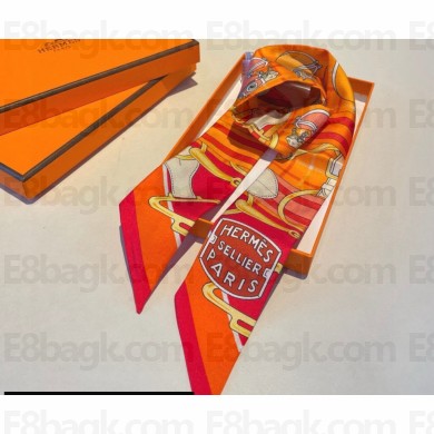 Hermes Twilly Silk Scarf 5x86cm 240221 01 2024