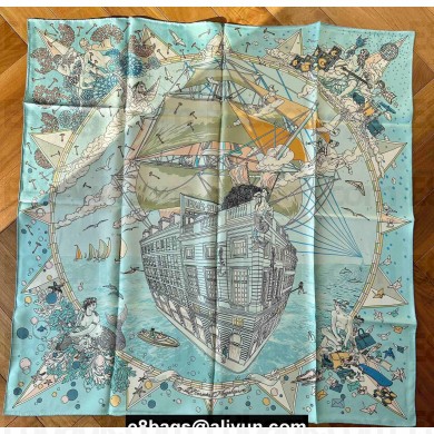 Hermes scarf 90x90cm in silk twill Top Quality 12 2024