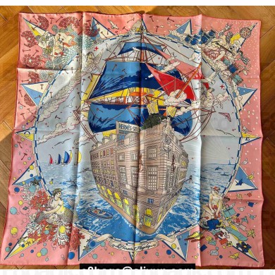 Hermes scarf 90x90cm in silk twill Top Quality 14 2024