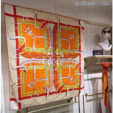 Hermes Shawl 140 Scarf in cashmere and silk 140x140cm Top Quality 13 2024