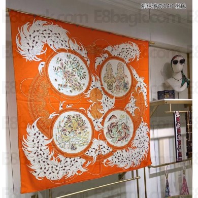 Hermes Shawl 140 Scarf in cashmere and silk 140x140cm Top Quality 49 2024