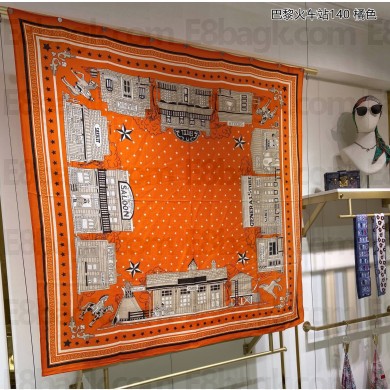 Hermes Shawl 140 Scarf in cashmere and silk 140x140cm Top Quality 90 2024