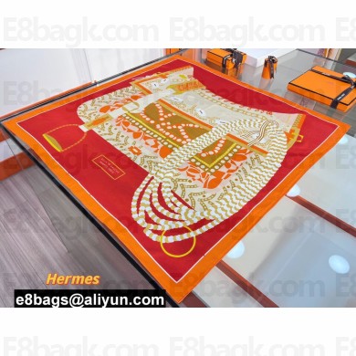 Hermes scarf 90x90cm in silk twill Top Quality 17 2024