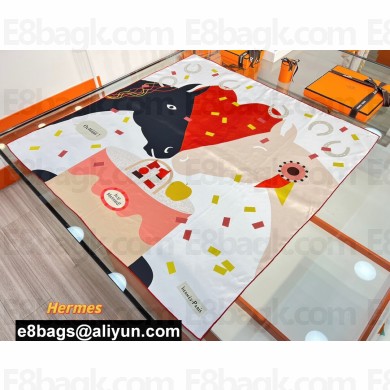 Hermes scarf 90x90cm in silk twill Top Quality 22 2024