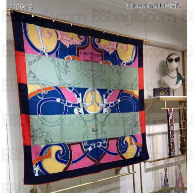 Hermes Shawl 140 Scarf in cashmere and silk 140x140cm Top Quality 154 2024