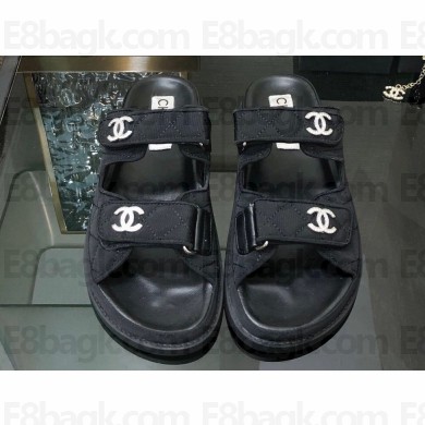 Chanel  CC Logo Beach Mules Sandals 22 2024