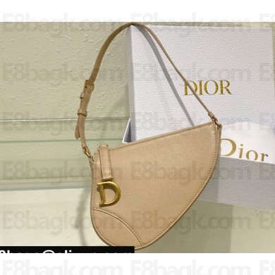 Dior Saddle Shoulder Pouch Bag in Beige Goatskin 2024