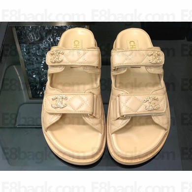 Chanel  CC Logo Beach Mules Sandals 08 2024
