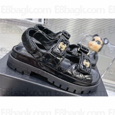 Chanel  CC Logo Platform Beach Sandals 02 2024