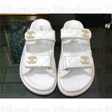 Chanel  CC Logo Beach Mules Sandals 12 2024