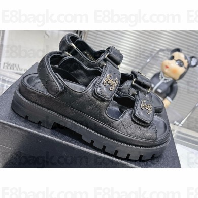 Chanel  CC Logo Platform Beach Sandals 06 2024