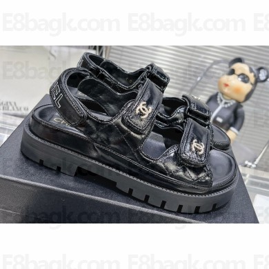 Chanel  CC Logo Platform Beach Sandals 10 2024