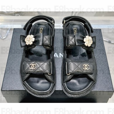 Chanel  CC Logo Beach Sandals 06 2024