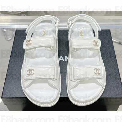 Chanel  CC Logo Beach Sandals 09 2024