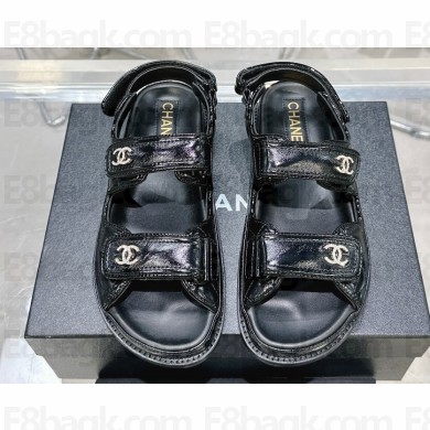 Chanel  CC Logo Beach Sandals 10 2024