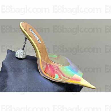 Aquazzura Heel 8.5cm PVC Yes Darling Mules 05 2024