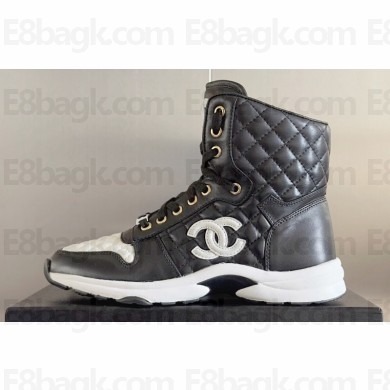 Chanel Quilting CC Logo High-top Sneakers Top Quality 01 2024