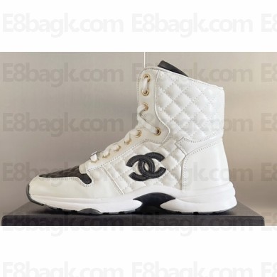Chanel Quilting CC Logo High-top Sneakers Top Quality 02 2024
