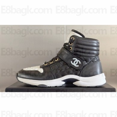 Chanel Quilting CC Logo High-top Sneakers Top Quality 03 2024