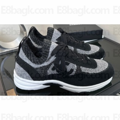 Chanel CC Logo Mesh Sneakers Black 2024