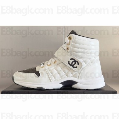 Chanel Quilting CC Logo High-top Sneakers Top Quality 04 2024