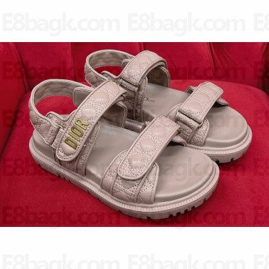 Dior DiorAct Sandals in Nude Pink Quilted Cannage Calfskin 2024