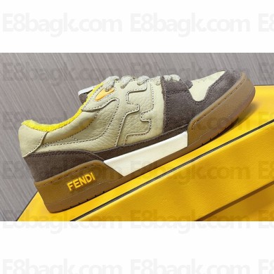 Fendi Match Leather low tops Women/Men Sneakers 01 2024