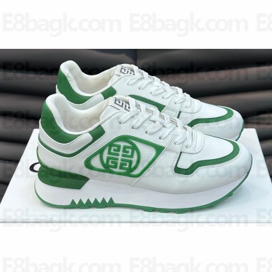 Givenchy Calfskin GIV 1 G4 Men's Sneakers White/Green 2024