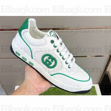 Gucci Leather Men's Basket Sneakers with Interlocking G 09 2024