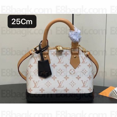 Louis Vuitton Monogram Canvas Alma BB Bag M46922 White 2024