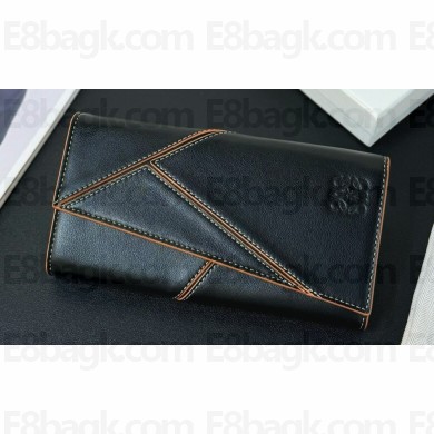 Loewe Puzzle long horizontal wallet in classic calfskin 01