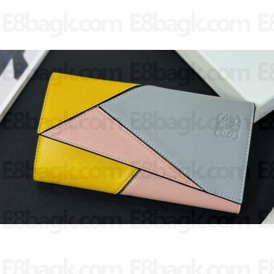 Loewe Puzzle long horizontal wallet in classic calfskin 02
