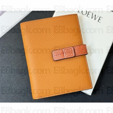 Loewe Medium vertical wallet in soft grained calfskin Khaki