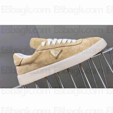 Prada Lane leather Women/Men Sneakers with enameled triangle 2EE394 04 2024