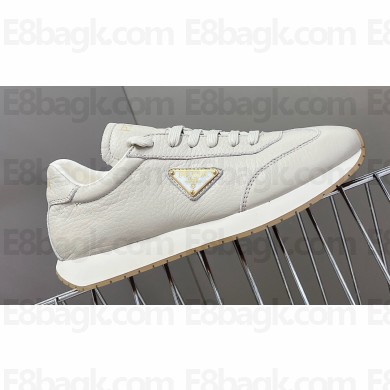 Prada leather Men's Sneakers with enameled triangle 03 2024