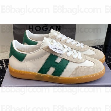 Hogan Cool Women/Men Sneakers in Suede White/Green 2024