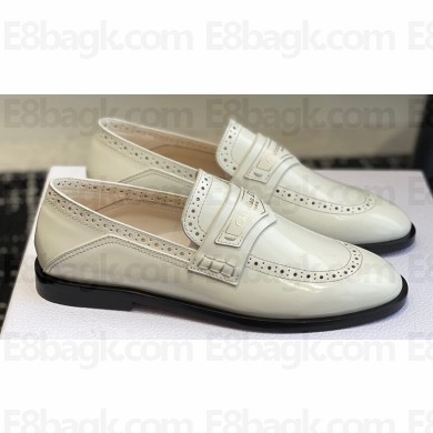 Dior Boy Loafers in White Calfskin 2024