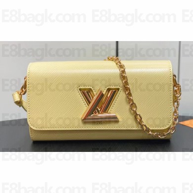 Louis Vuitton Epi grained cowhide leather Twist West Bag M24548 Banana Yellow 2024