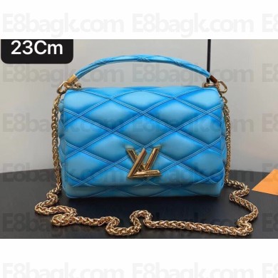 Louis Vuitton Lamb leather GO-14 MM Bag M24185 Lagoon Turquoise 2024