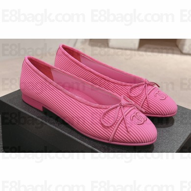 Chanel Embroidered Fabric Ballet flats G45512 Pink 2024
