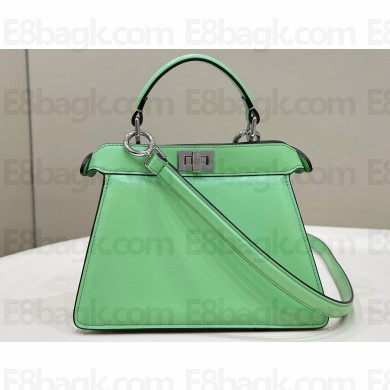 Fendi Peekaboo ISeeU Petite Bag in nappa Leather Acid Green 2024