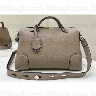 Fendi By The Way Medium Bag Dove gray Selleria with hand-sewn topstitches 2024