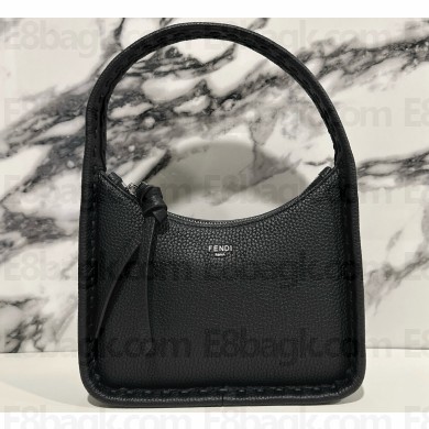 Fendi Mini Fendessence bag Black Selleria with 264 hand-sewn topstitches 2024