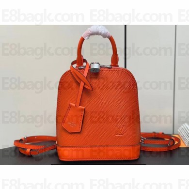 Louis Vuitton EPI Leather Alma backpack Bag M25104 Orange 2024