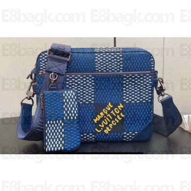 Louis Vuitton Canvas Trio Messenger Bag N40694 Blue 2024