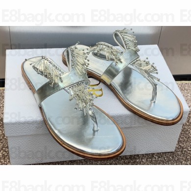 Dior Crystal Thong sandals Silver 2024
